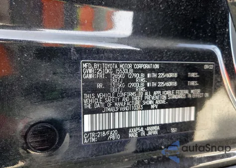 2022 Toyota Rav4 Prime Se from USA, damaged, VIN JTMAB3FV6ND110313